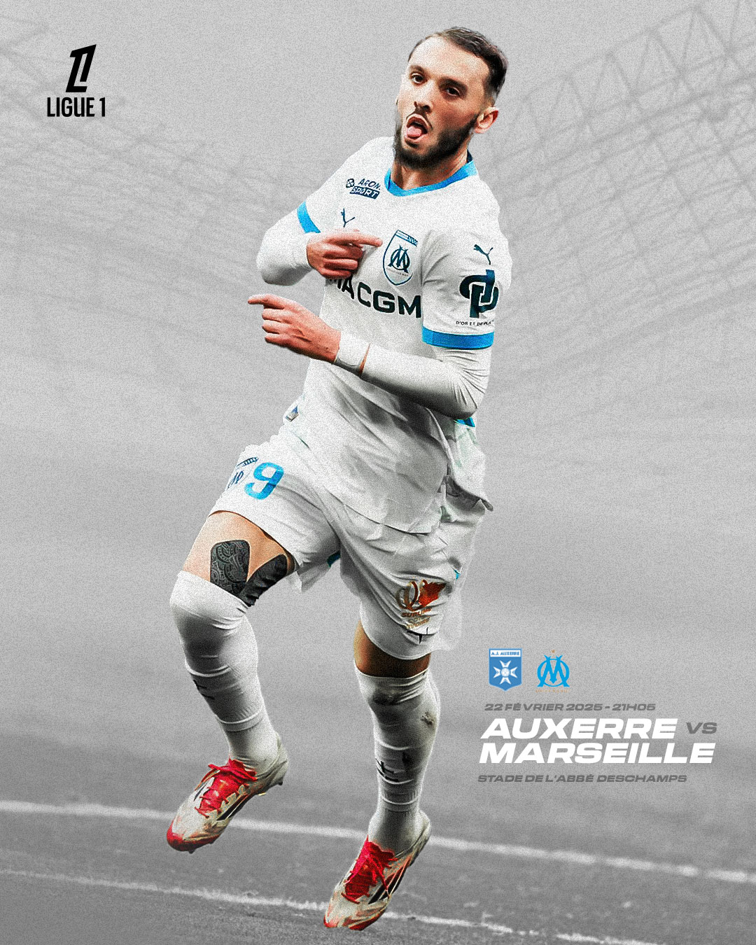 Gouiri face à Auxerre